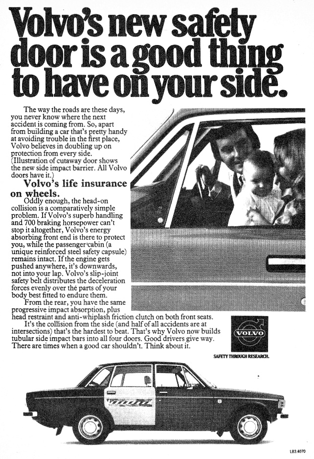 1973 Volvo 144 Safety
